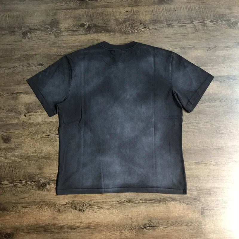 SAINT OF MICHAEL 1:1 Best Quality Streetwear American Style Tee Vintage Clothing Loose Oversized Tops 100%CottonT Shirt Men