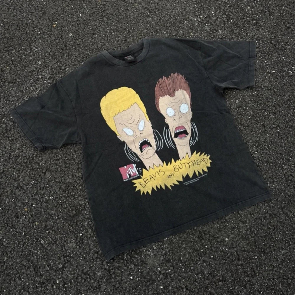 SAINT OF MICHAEL Fashion Streetwear Vintage Funny Graphics Printing 100%Cotton Loose Oversized Tees Tops T Shirt For Men Unisex