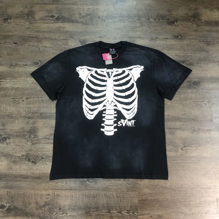 SAINT OF MICHAEL 1:1 Best Quality Streetwear Printed Tops Loose Summer 100%Cotton Tee Oversized Vintage T Shirt For Men