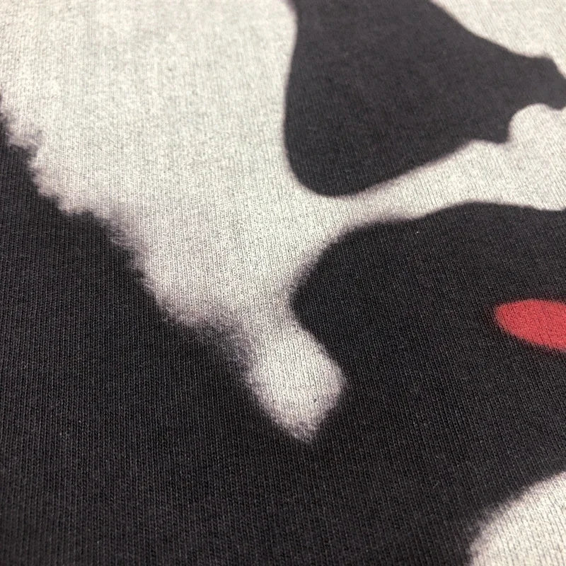 SAINT Of MICHAEL 1:1 American Style Best Quality Vintage Printed Tee Loose 100%Cotton Tops Oversized T Shirt For Men