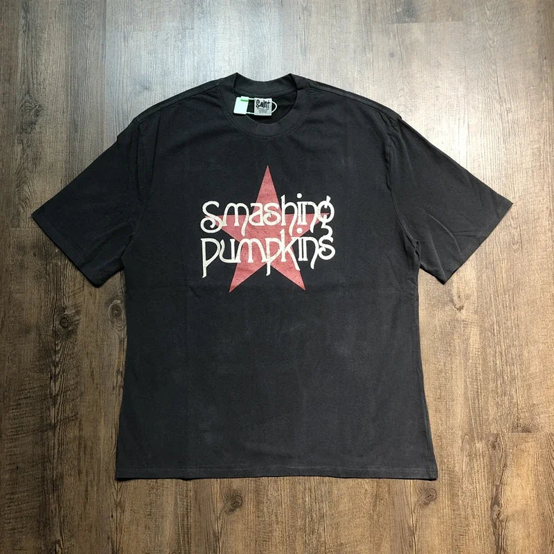 SAINT OF MICHAEL Fashion American Style Tops Best Quality Loose Vintage Tee Casual Oversized Summer 100%Cotton T Shirt Men