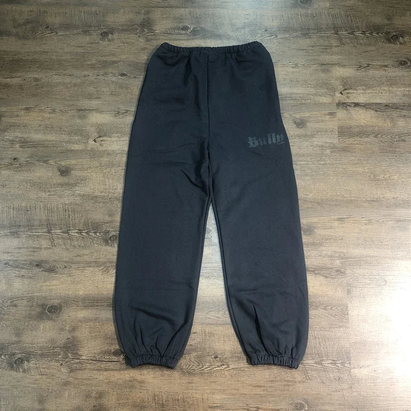 Frog Drift 1:1 BULLY X KANYE WEST American Style Best Quality Vintage Sweatpants 100%Cotton Loose Trousers Casual Pants For Men