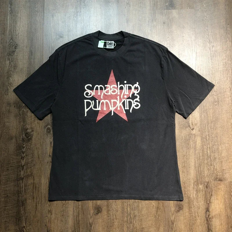 SAINT OF MICHAEL Fashion American Style Tops Best Quality Loose Vintage Tee Casual Oversized Summer 100%Cotton T Shirt Men