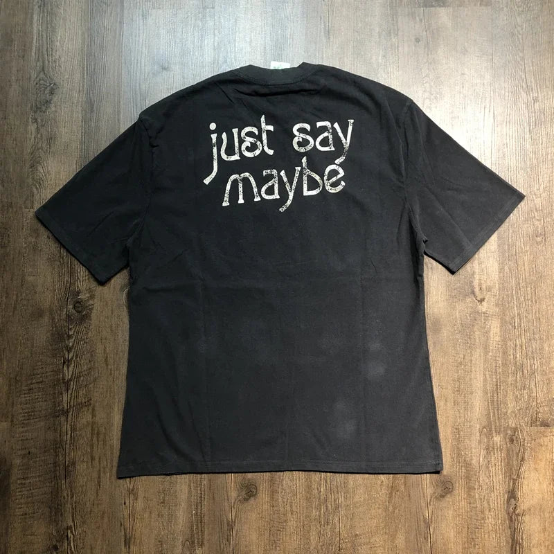 SAINT OF MICHAEL Fashion American Style Tops Best Quality Loose Vintage Tee Casual Oversized Summer 100%Cotton T Shirt Men