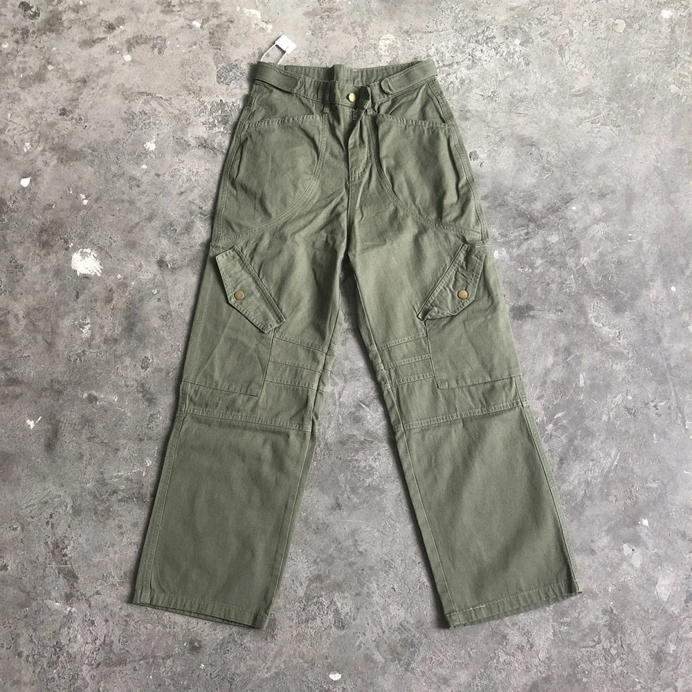 SAINT OF MICHAEL Fashion Streetwear Zipper Cargo Pants Loose Casual Clothing American Style Best Quality Trousers For Men Woman