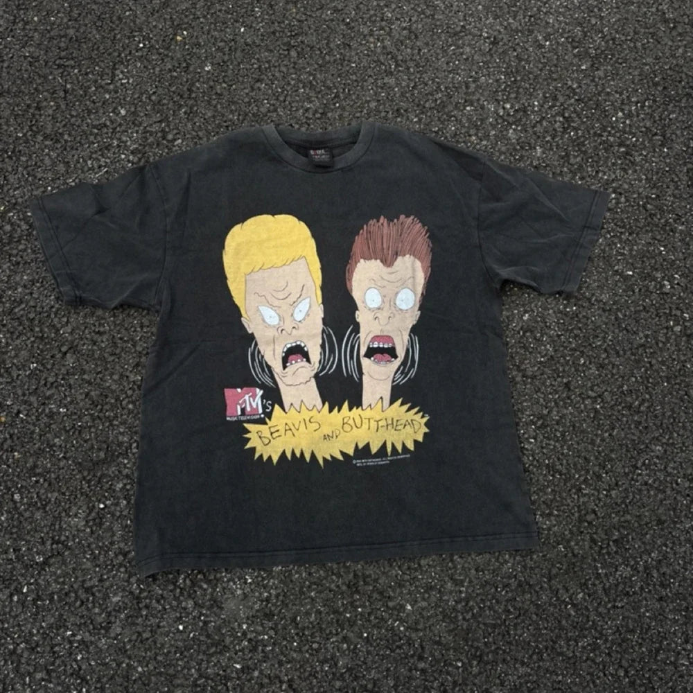 SAINT OF MICHAEL Fashion Streetwear Vintage Funny Graphics Printing 100%Cotton Loose Oversized Tees Tops T Shirt For Men Unisex