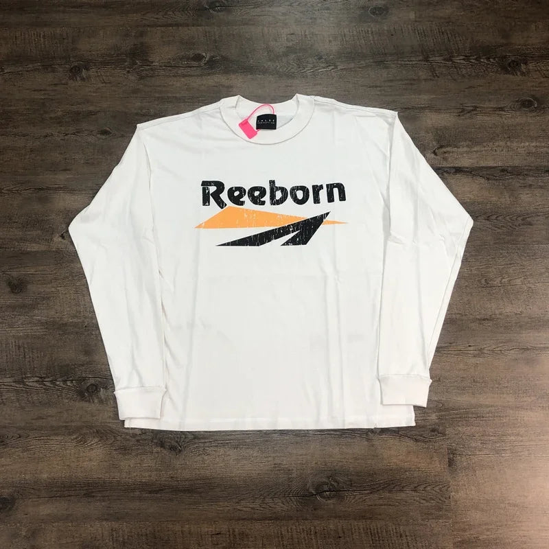 SAINT OF MICHAEL American Style Best Quality 1:1 Printed Long Sleeves Tee Oversized Tops Vintage Loose T Shirt For Men