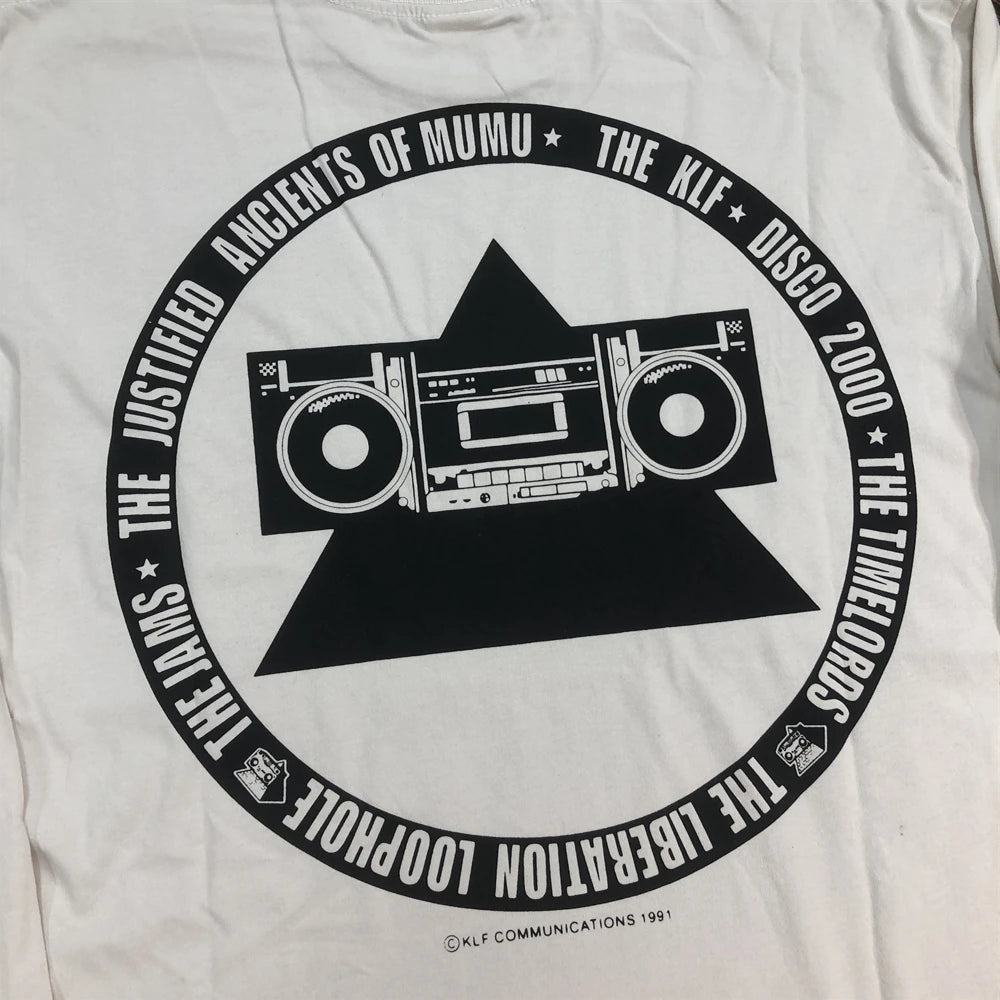 SAINT OF MICHAEL 1:1 Fashion  American Style Casual Streetwear Long Sleeves Tee Loose Oversized Tops Vintage T Shirt Men