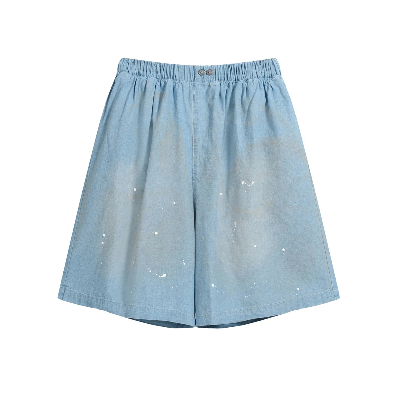 Kanye West 2026 New Distressed Colored Lettering Denim Pants  Wash Hip Hop Style Casual Fit Four Pockets shorts for Men