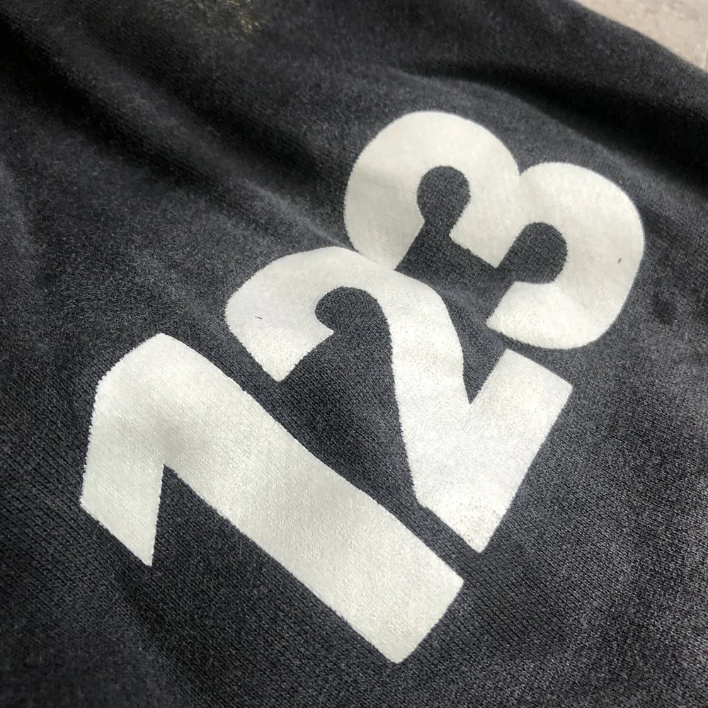 SAINT OF MICHAEL RRR123 Fashion Streetwear Vintage Printed Sweatpants Casual Loose 100%Cotton Drawstring Pants For Men Unisex