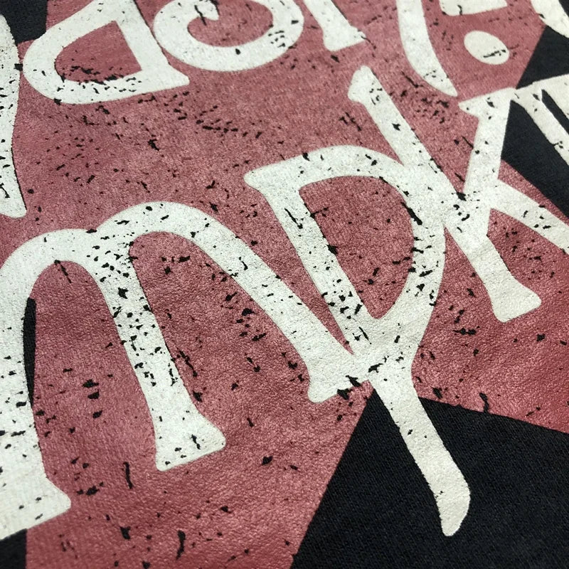 SAINT OF MICHAEL Fashion American Style Tops Best Quality Loose Vintage Tee Casual Oversized Summer 100%Cotton T Shirt Men