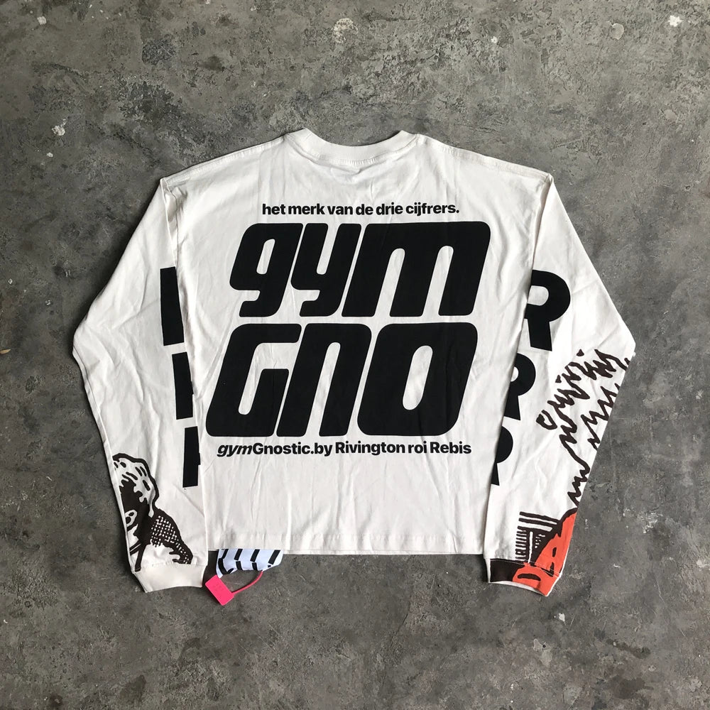 SAINT OF MICHAEL Fashion RRR123 Luxury Brand Streetwear Best Quality Vintage Printed Tee Loose Oversize Tops T Shirt For Men