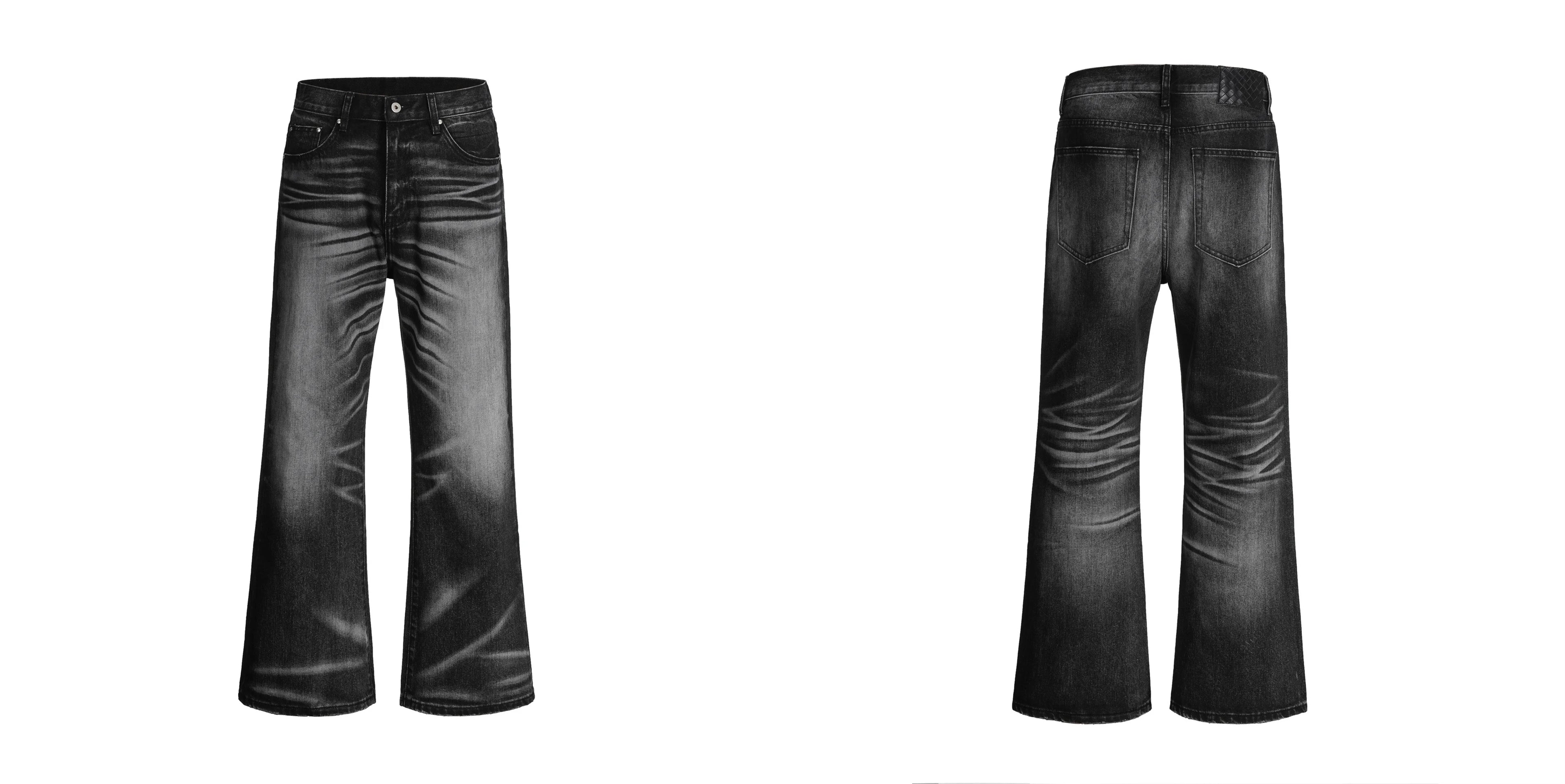 Saint OF Micael 2026 Brand  Big Size Washed Denim Pants Vintage Streetwear Trousers Y2k Casual Kanye West  Flare Jeans for Men