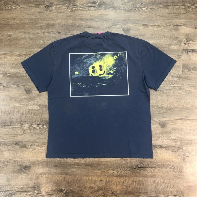 SAINT OF MICHAEL 1:1 American Style Fashion Streetwear Vintage Clothing Loose Tops Oversized Tee Summer T Shirt Men