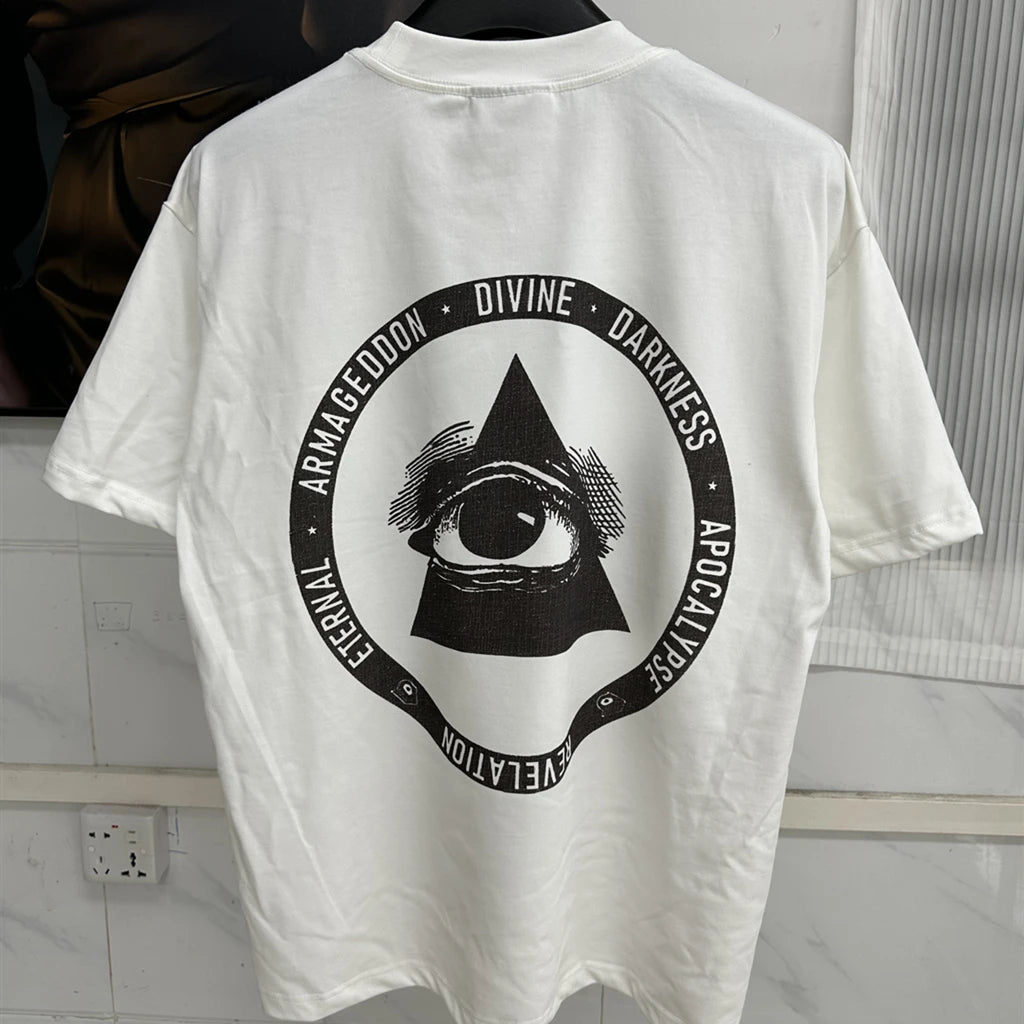 SAINT OF MICHAEL 1:1 Japanese Style Streetwear Fashion Printed Tee Loose Oversized Tops 100%Cotton Vintage T Shirt For Men