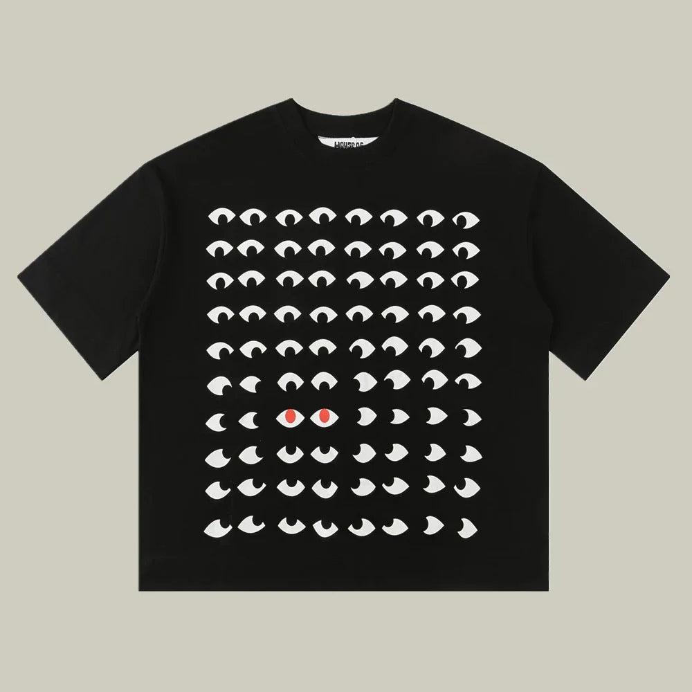 SAINT OF MICHAEL HOUSE OF ERRORS Streetwear Hip Hop Graphics Printed Casual Tees Oversized Loose Tops T Shirt For Men