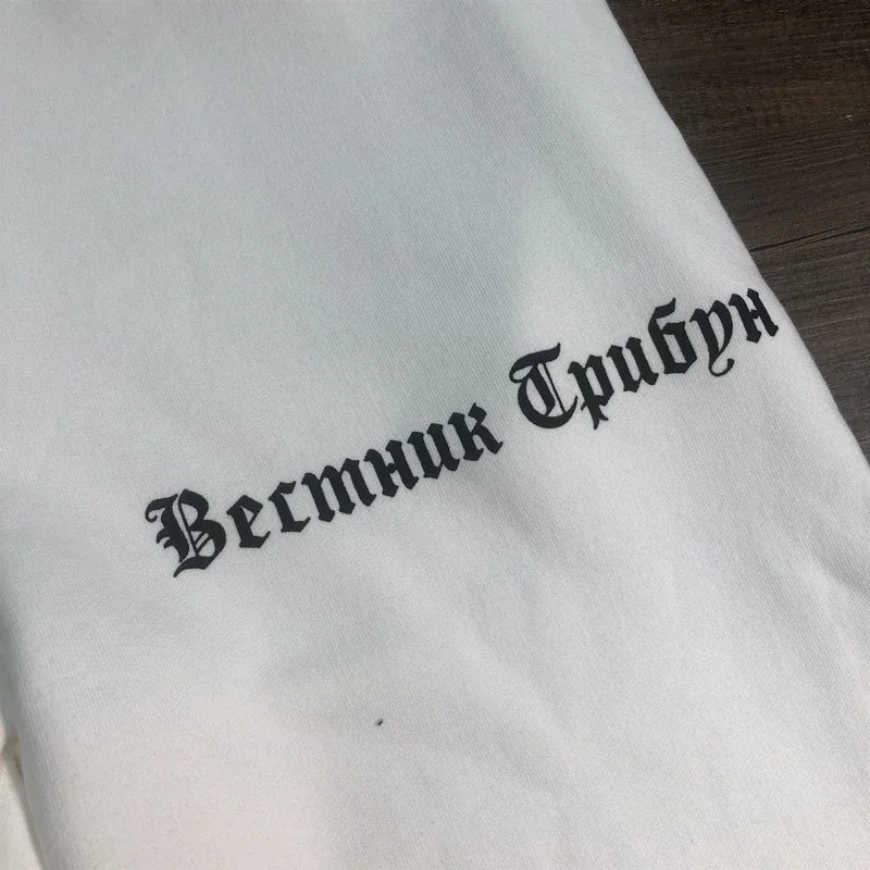 SAINT OF MICHAEL 1:1 KANYE Best Quality Streetwear Vintage Sweatpants Casual Ankle Binding Pants 100%Cotton Loose Trouser Men